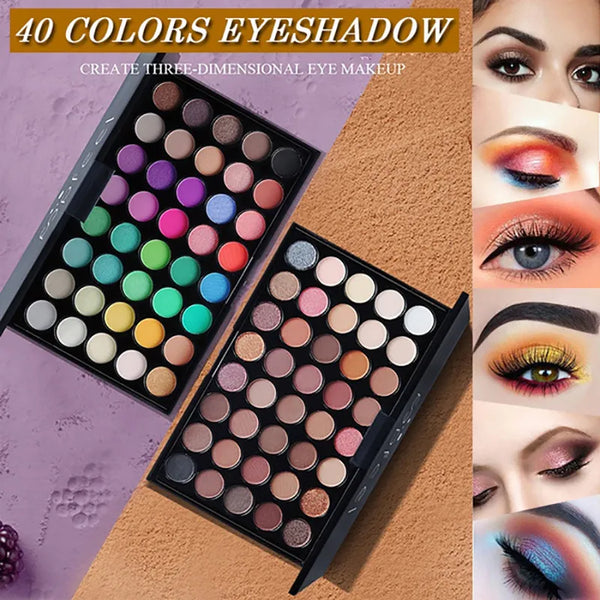 40 Color Eyeshadow Palette